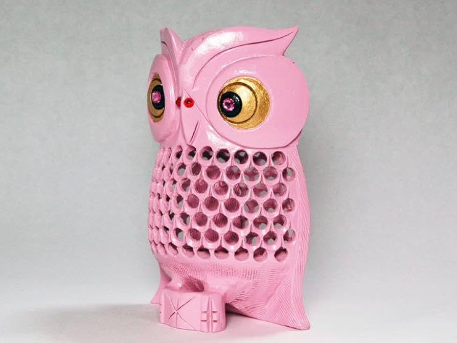 11FM43 LALIQUE ラリック ブローチ 梟 フクロウ ピンク 11FM43 LALIQUE ラリック ブローチ 梟 フクロウ ピンク